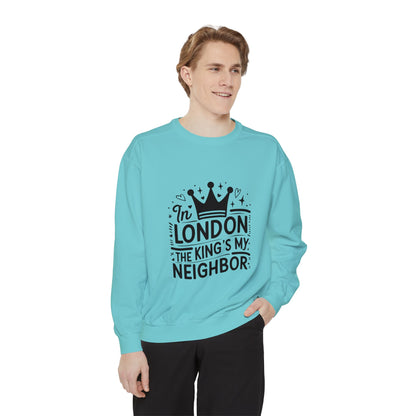Unisex Garment-Dyed Sweatshirt Elegant - King's Neighbour in London