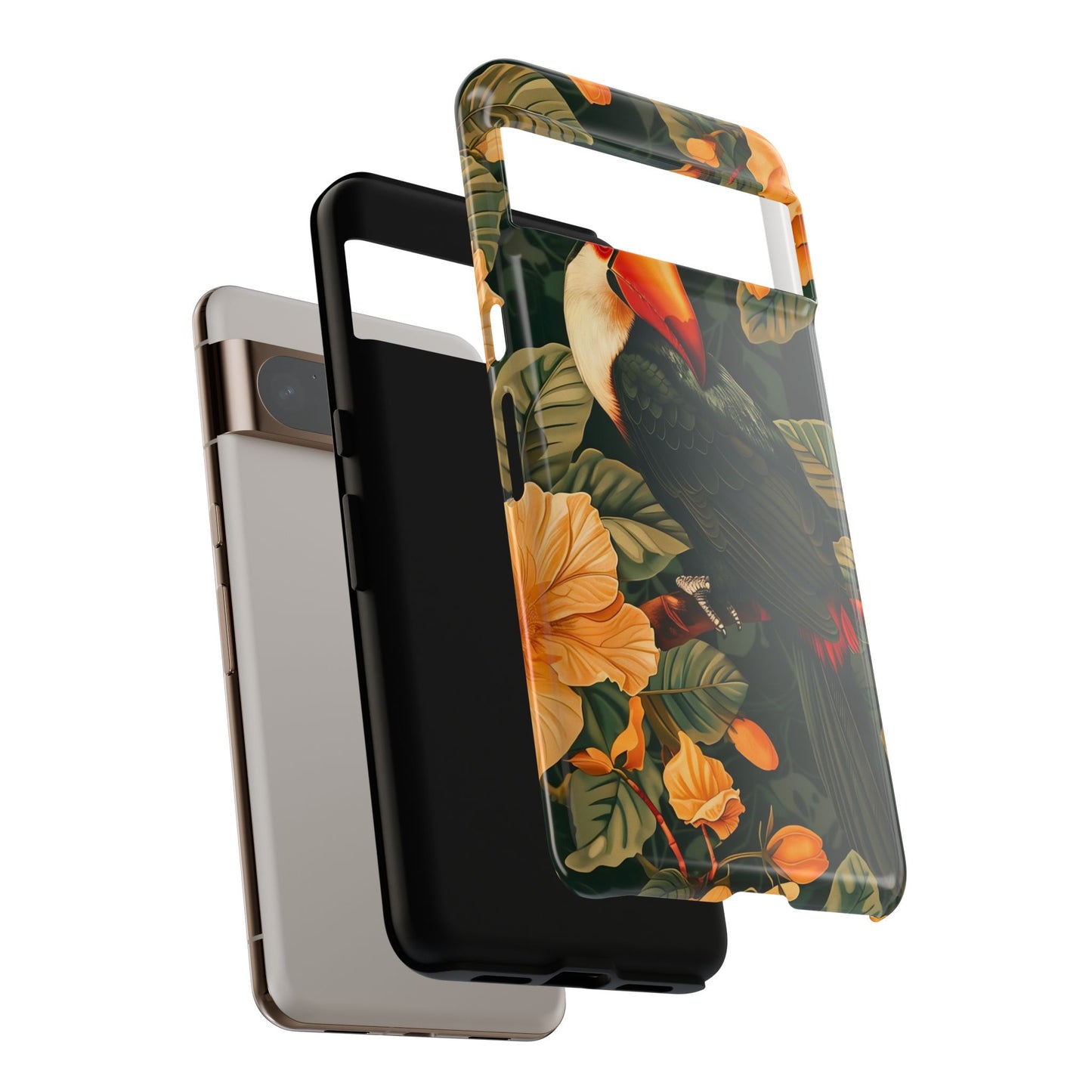Tropical Toucan Phone Case, Exotic Bird Cover, Nature Lover Gift, Eco-Friendly Design, Customizable Tech Accessory