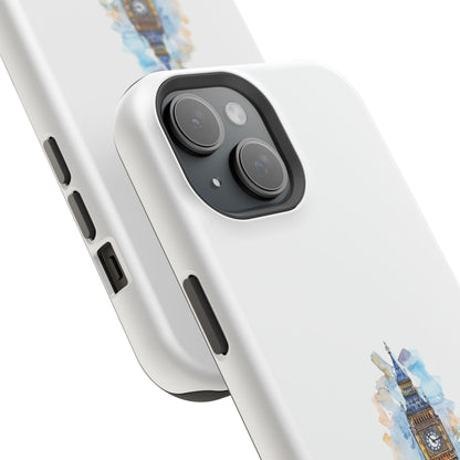 Artistic Magnetic Phone Cases with Iconic Designs, Unique Cell Phone Cover, London Tower Case, Gift for Travelers, Customizable Art Cases
