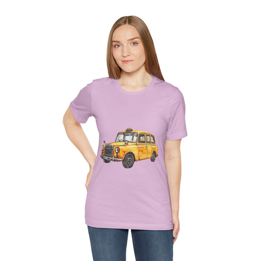 Unisex Jersey Short Sleeve Tee - Trendy British Vintage Car