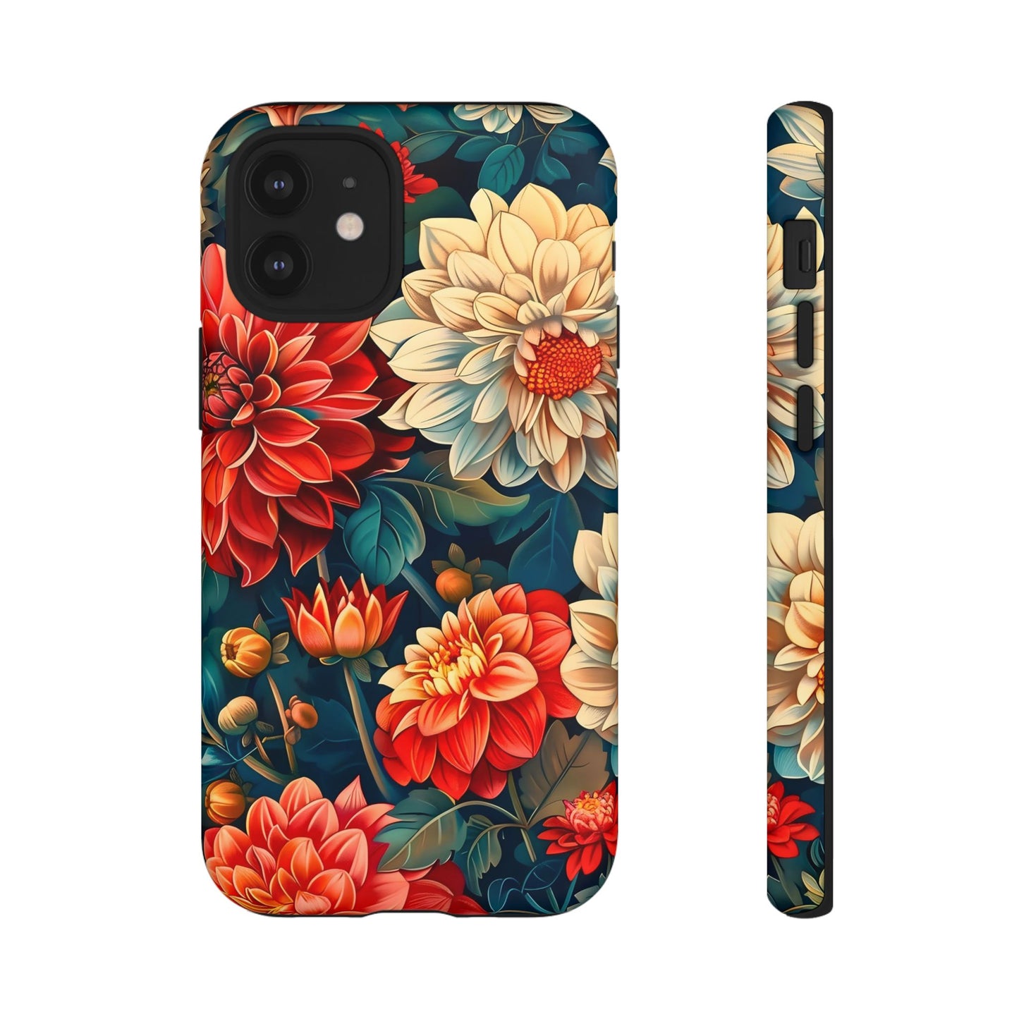 Floral Phone Case - Vibrant Tough Cases, Stylish Floral Cell Phone Cover, Gift for Her, Trendy Phone Accessory, Flower Design