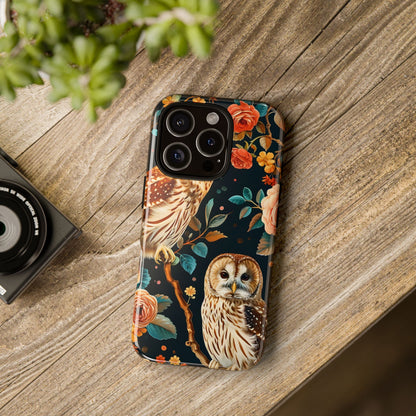 Owl Phone Case with Floral Design, Tough Phone Cover for Nature Lovers, Gift for Bird Enthusiasts, Stylish Protection for Smartphones, [...]