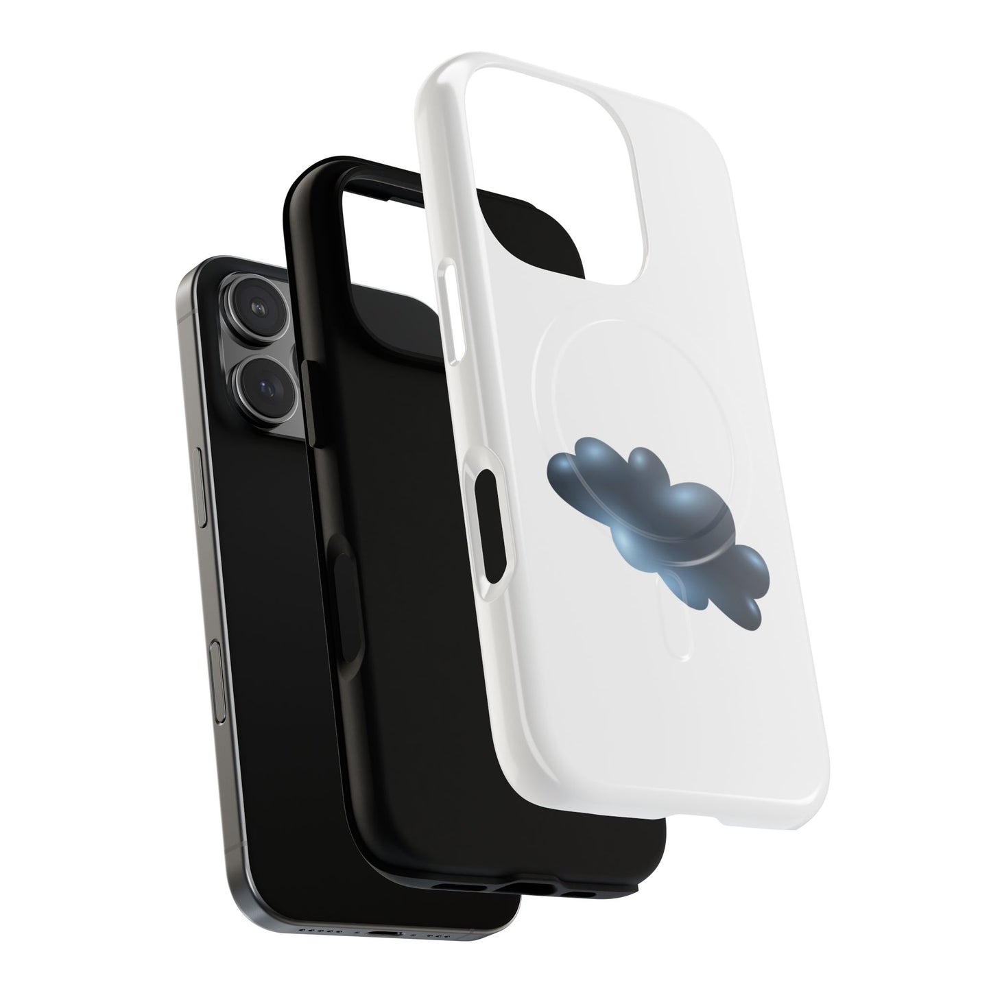 Stylish Magnetic Phone Case, Tough Protective Case, Cloud Design Phone Cover, Unique Gift for Tech Lovers, Trendy Mobile Accessories
