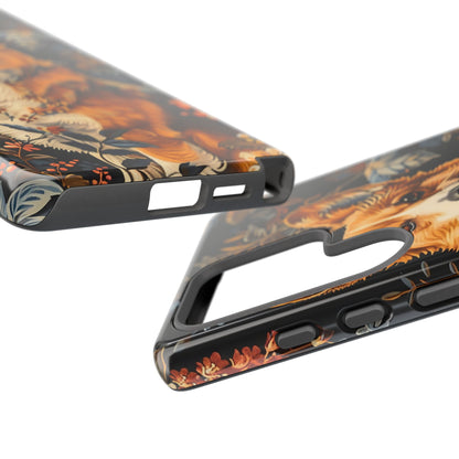 Corgi Floral Phone Case - Tough Cases for Dog Lovers, Cute Pet Accessories, Gift for Dog Owners, Floral Design, Personalized Tech Cover