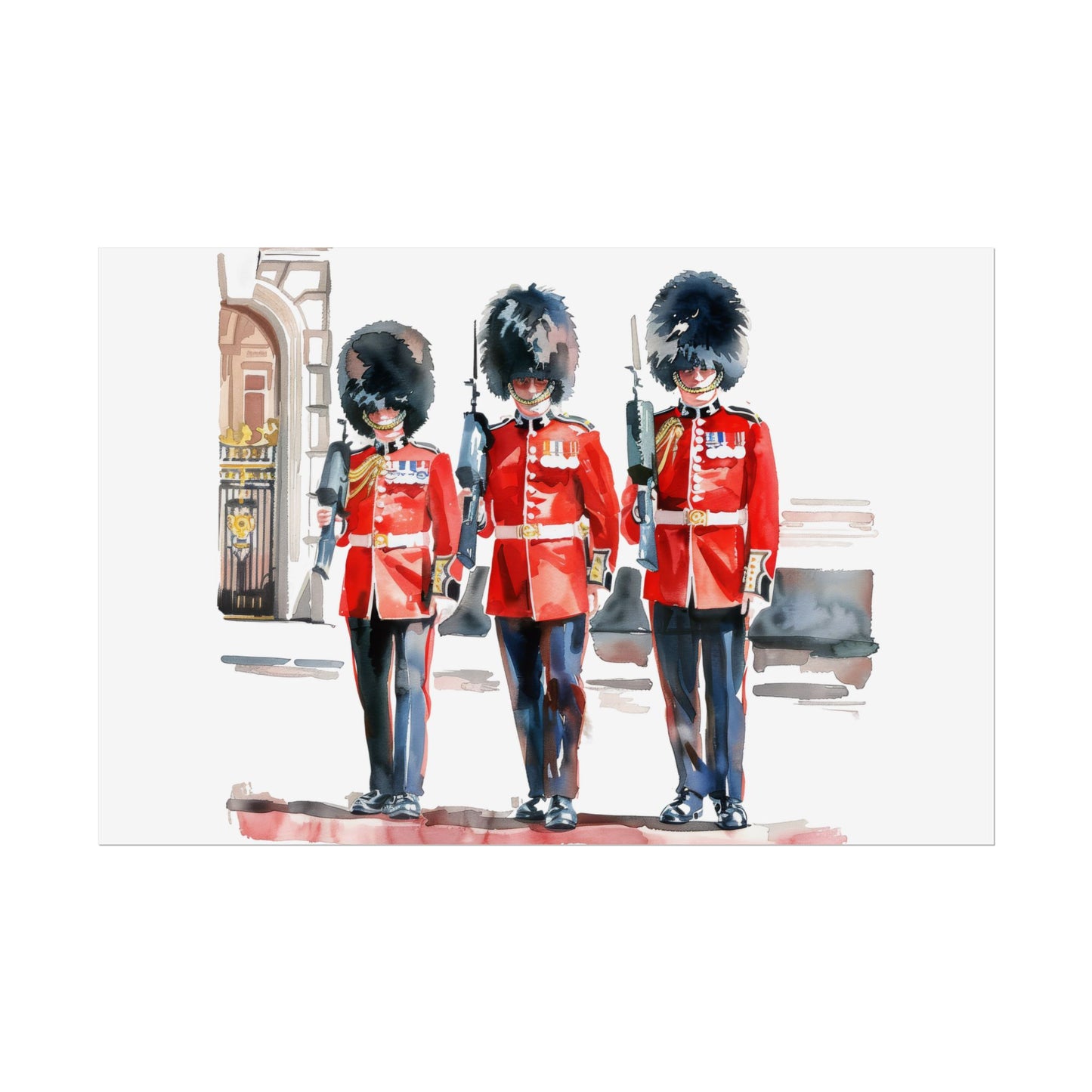 London Guard Roll-Up Posters, British Soldier Art Prints, Home Decor, Travel Gifts, Wall Art for Various Occasions