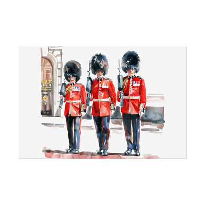 London Guard Roll-Up Posters, British Soldier Art Prints, Home Decor, Travel Gifts, Wall Art for Various Occasions
