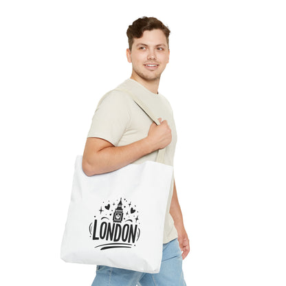 London-Themed Tote Bag | Stylish, Unique Bag for Travelers, Beach, Shopping, Gifts, or Everyday Use