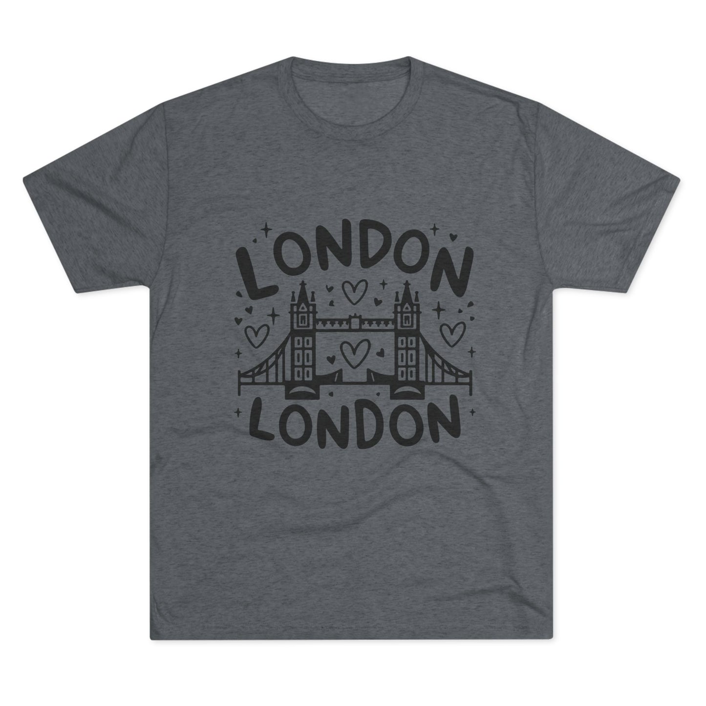 London Vibes Stylish Unisex Tri-Blend Crew Tee