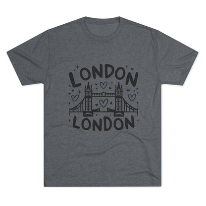 London Vibes Stylish Unisex Tri-Blend Crew Tee
