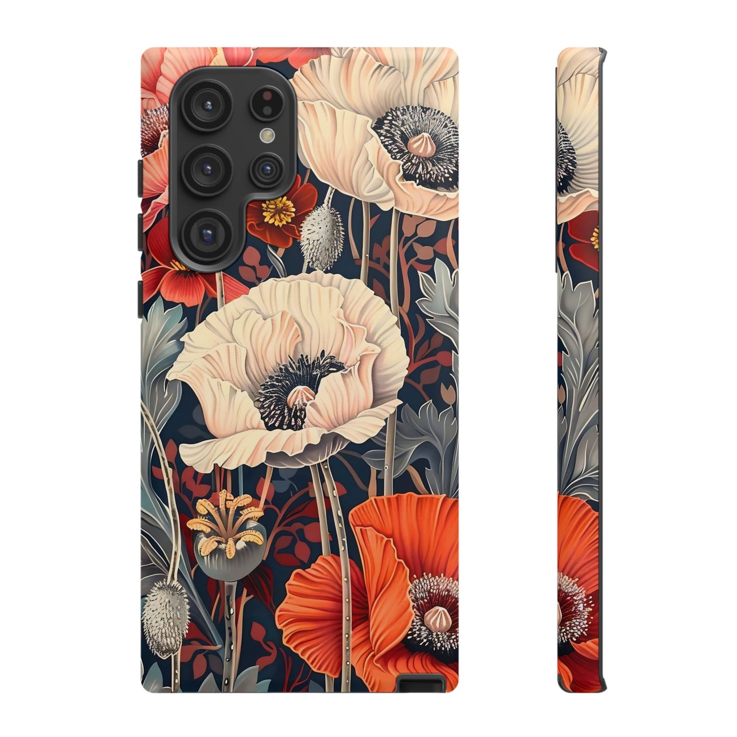 Floral iPhone Case, Tough Phone Cover, Artistic Protection, Flower Design, Unique Gift for Her, Phone Accessory, Trendy Tech