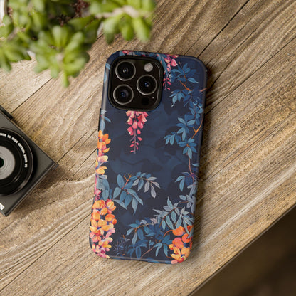 Floral iPhone Case, Tough Phone Cover, Gift for Her, Nature Lover Accessory, Spring Decor, Unique Floral Design