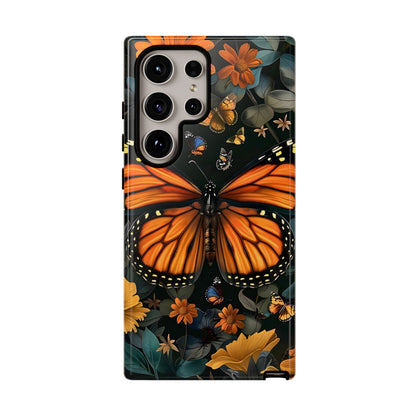 Monarch Butterfly Phone Case, Tough Cases, Nature Lover Gift, Floral Mobile Cover, Eco-Friendly Phone Accessory, Butterfly Design
