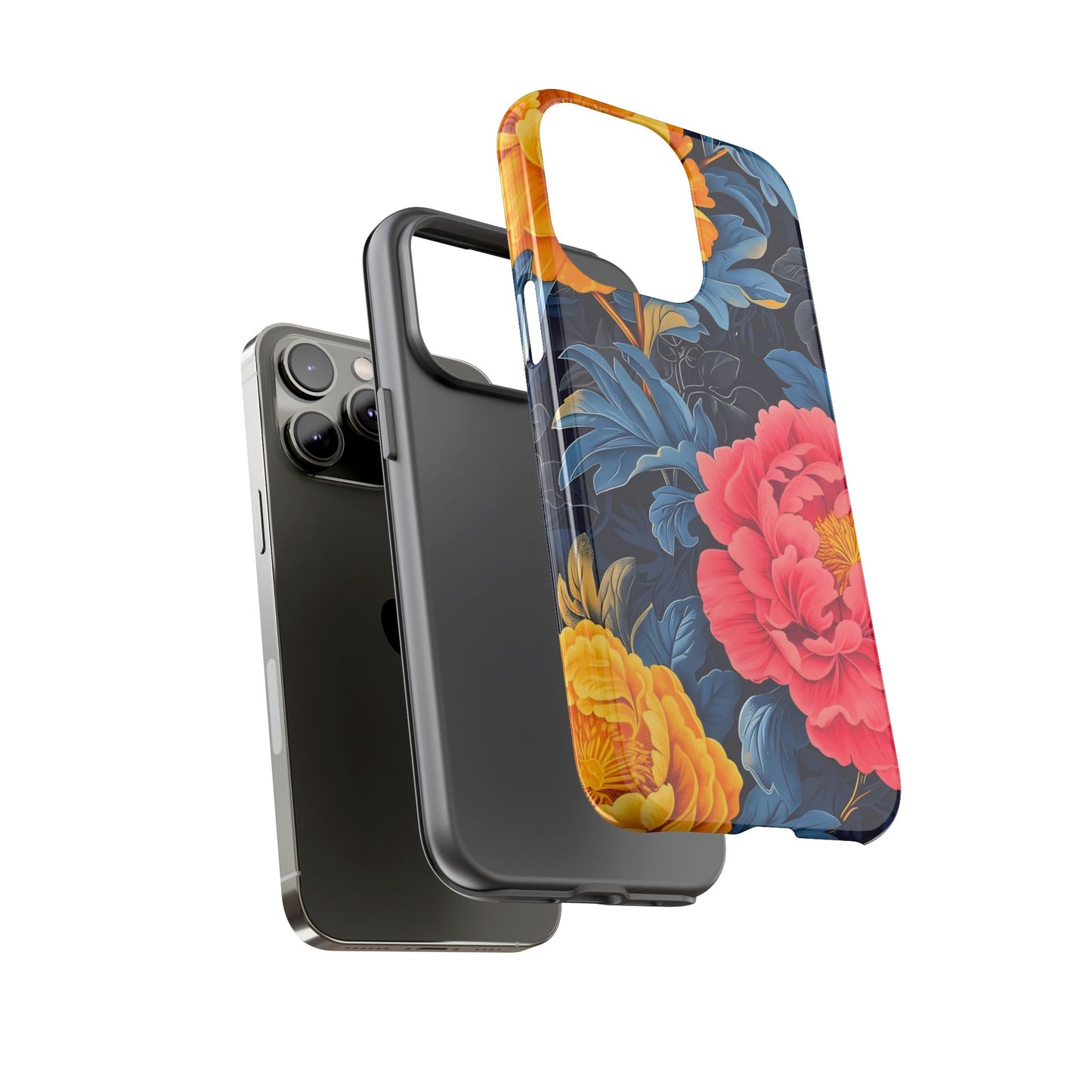 Floral Phone Case, Tough Cases, Stylish Mobile Cover, Gifts for Her, Phone Accessories, Unique Flower Design