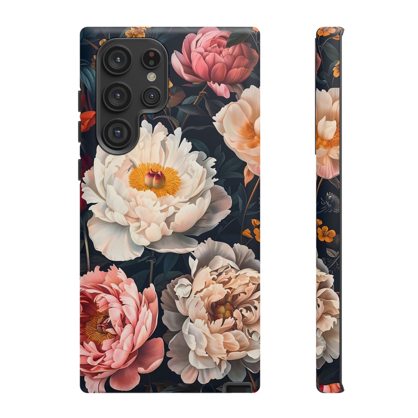 Floral Phone Case, Tough Phone Cover, Flower Design, Unique Gift for Her, Trendy Accessory, Spring Decor