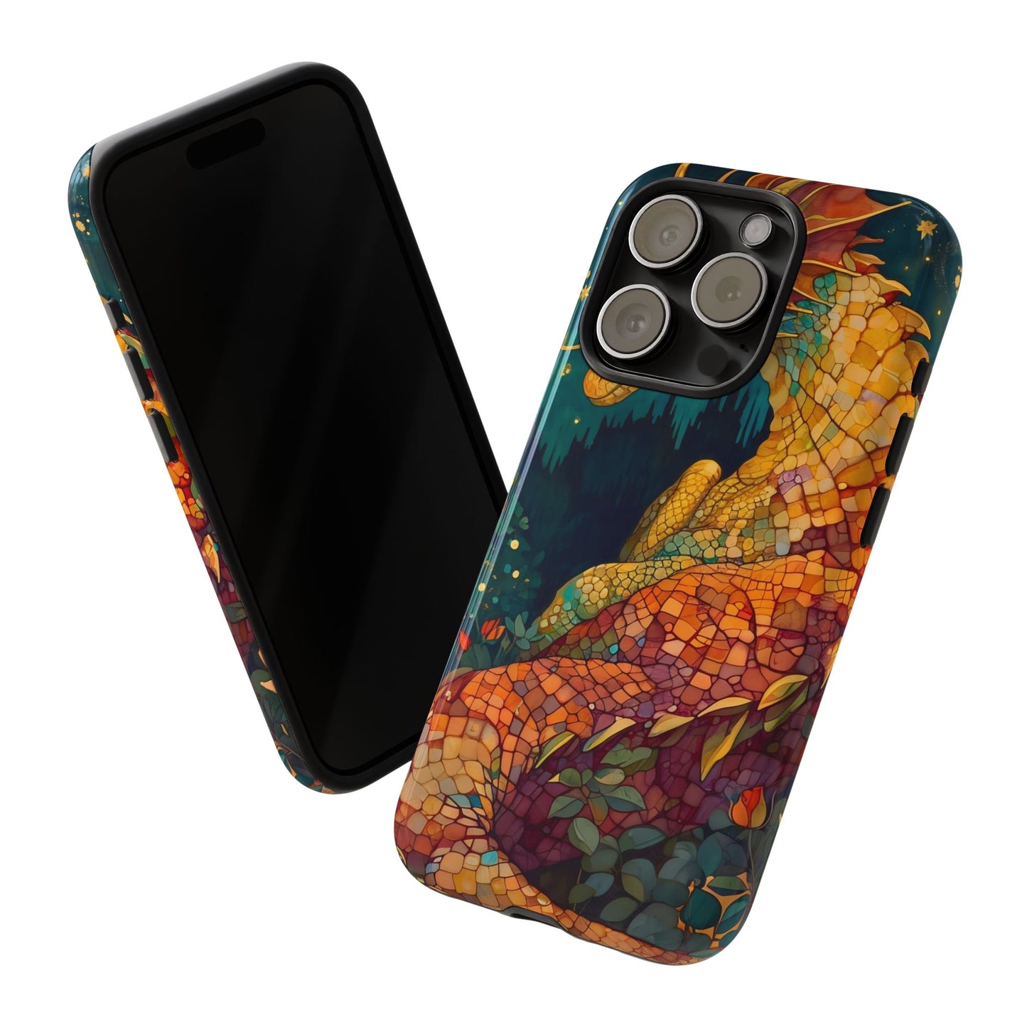 Dragon Art Phone Case, Tough Phone Cover, Fantasy Gift, Unique Mobile Accessory, Dragon Lover Gift, Stylish Protection