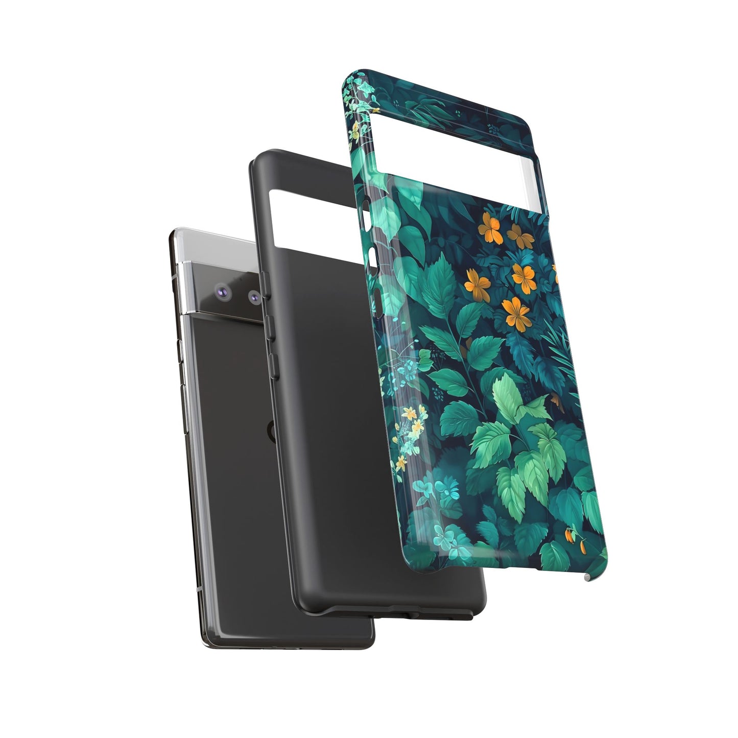 Tough Floral Phone Case, Floral Phone Cover, Nature-Inspired Phone Protector, Greenery Mobile Case, Eco-Friendly Gift Ideas