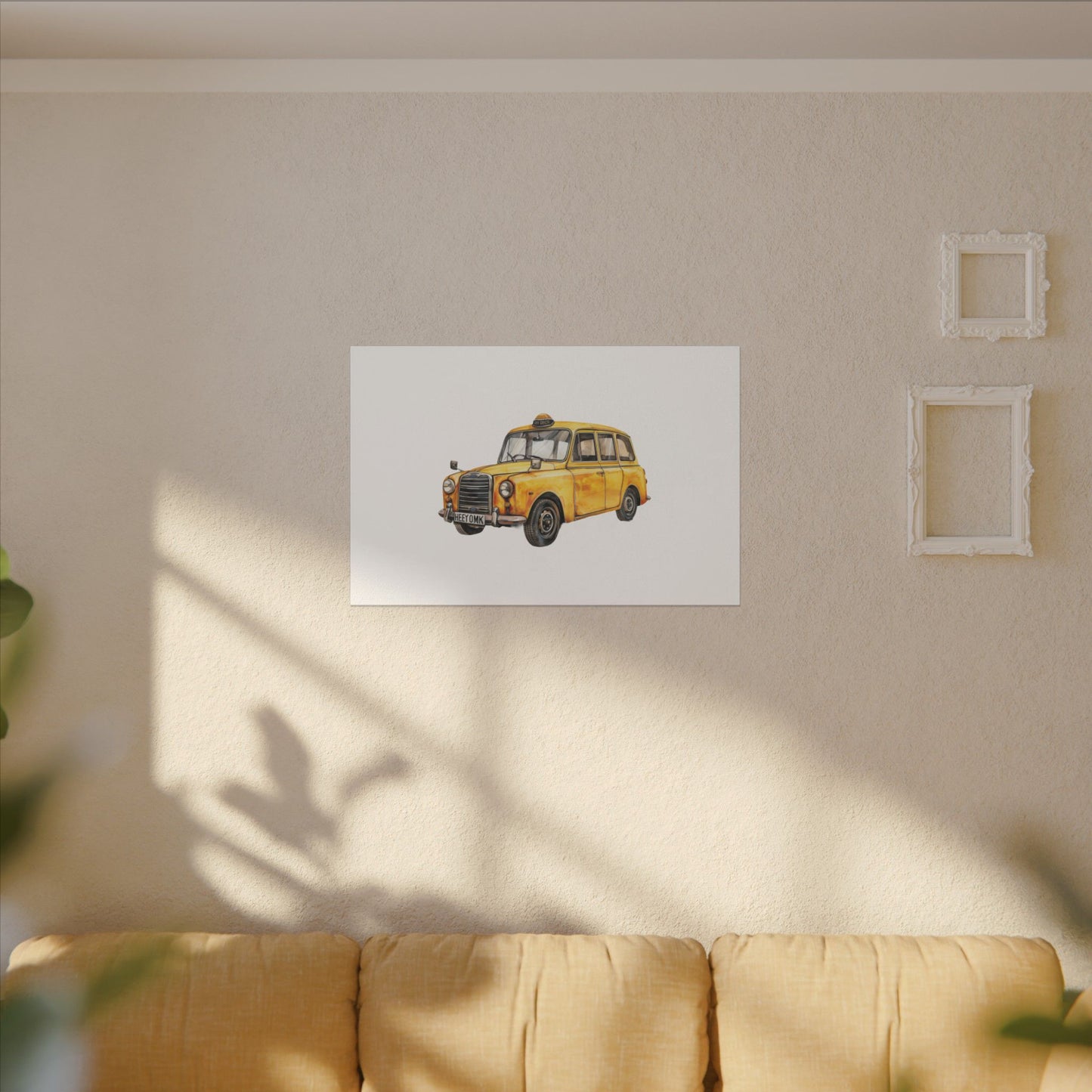 Vintage Taxi Matte Canvas, Stretched, 0.75" (Multi-Size)