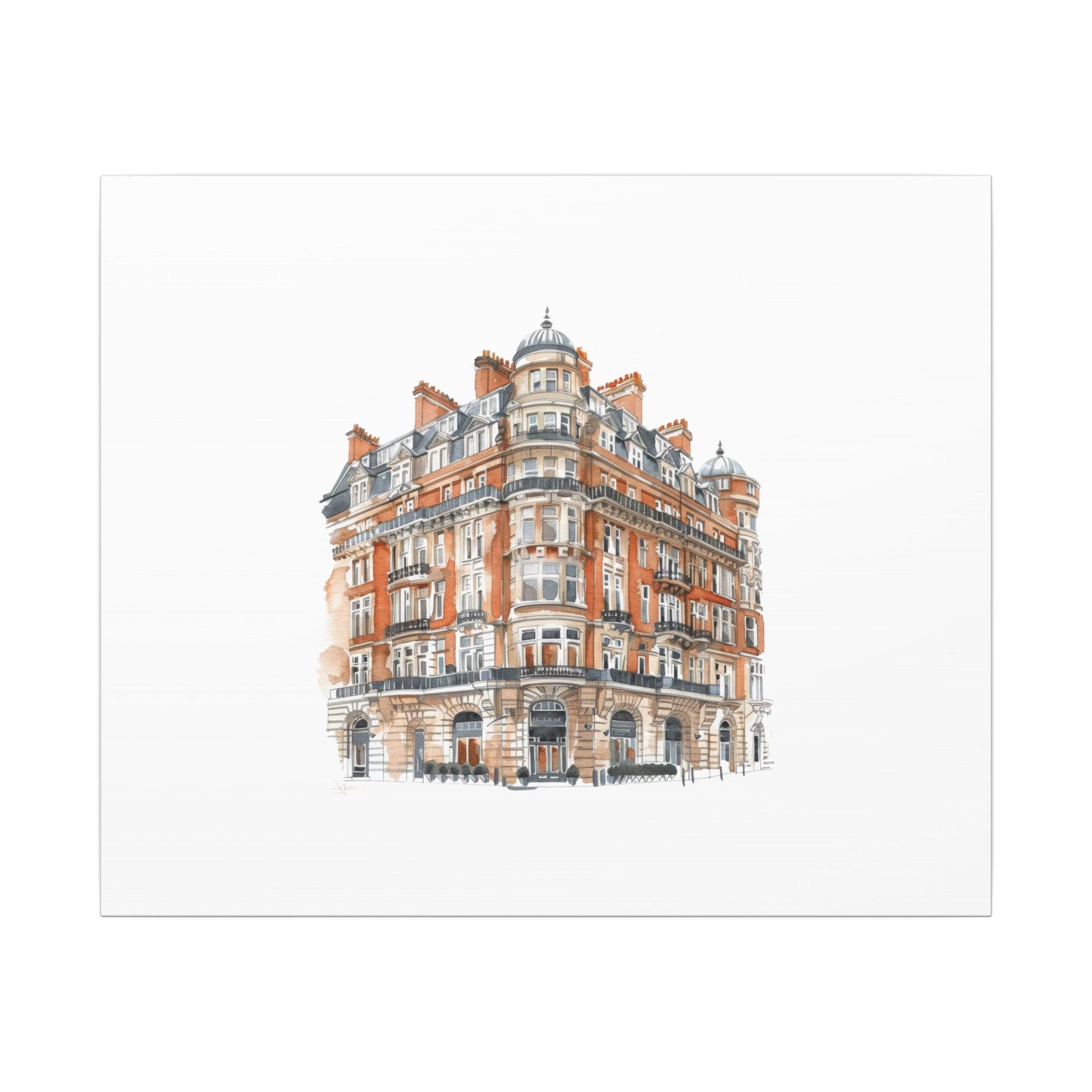 Artistic Matte Canvas Print of Historic Building, Wall Art Decor, Home Interior, Unique Gift, Fine Art, Architecture Lover, Urban Design