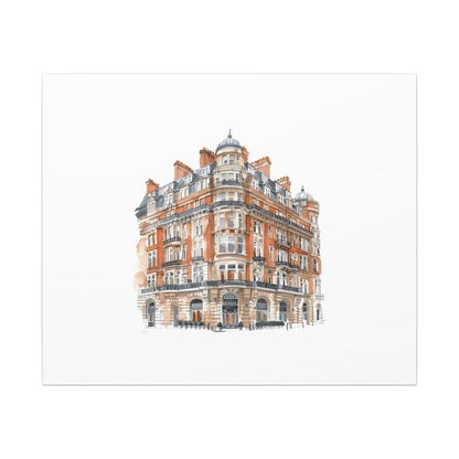 Artistic Matte Canvas Print of Historic Building, Wall Art Decor, Home Interior, Unique Gift, Fine Art, Architecture Lover, Urban Design