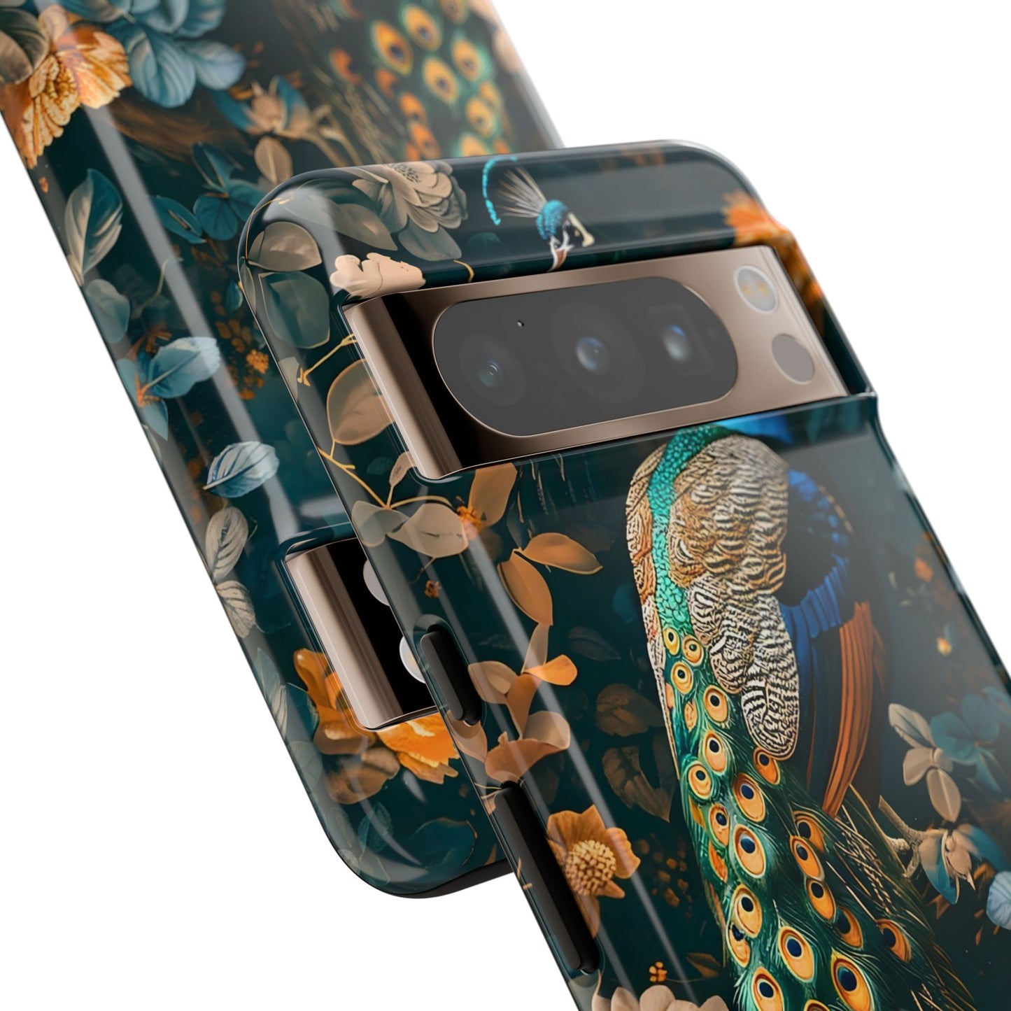 Peacock Tough Phone Case - Elegant Floral Design, Ideal for Nature Lovers, Unique Gift for Her, Birthday, or Anniversary