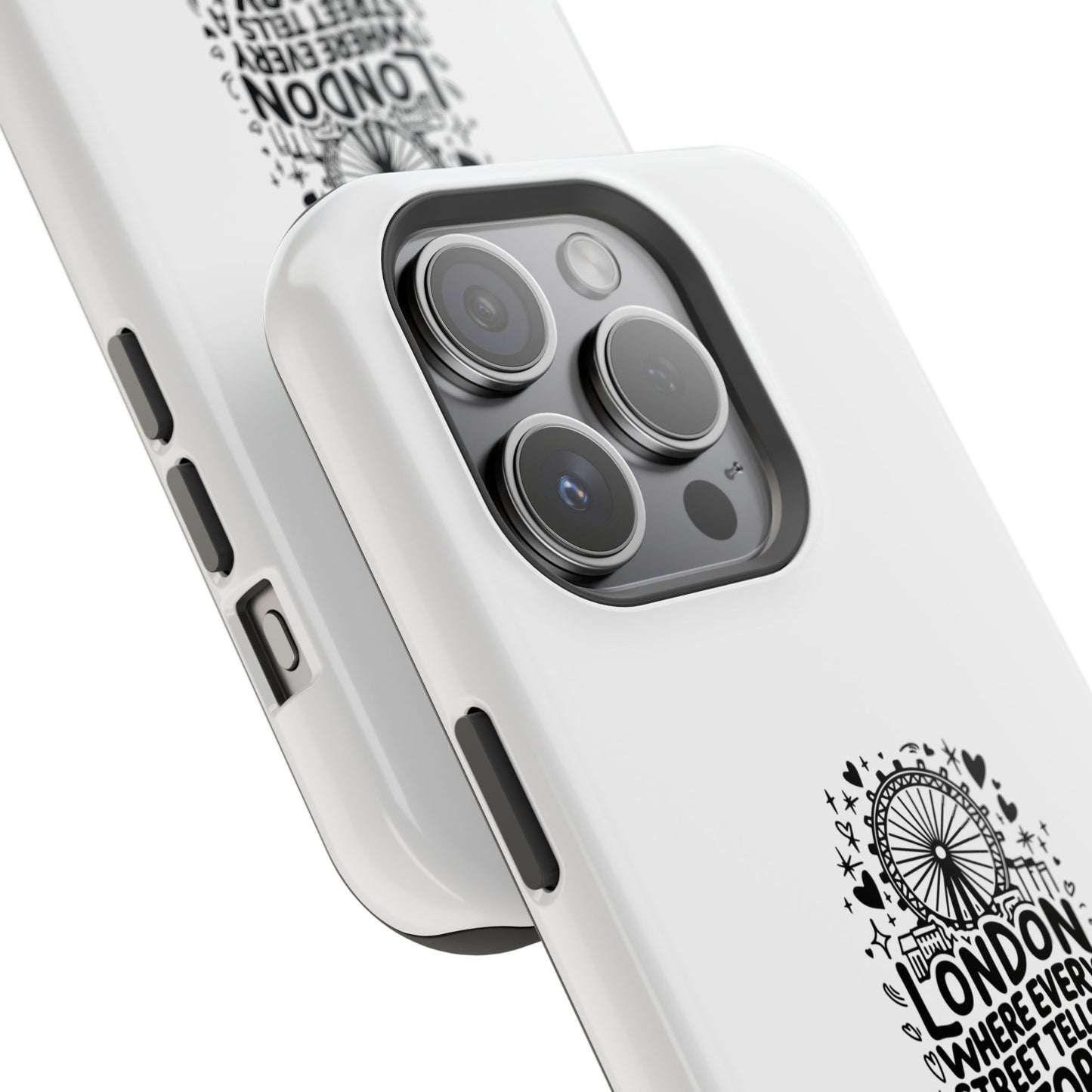 London Story Magnetic Tough Case - Unique Design for Travel Lovers