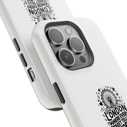 London Story Magnetic Tough Case - Unique Design for Travel Lovers