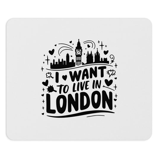 London-Themed Mouse Pad, Cute Desk Accessory, Office Decor, Gift for London Lovers, Motivational Mousepad