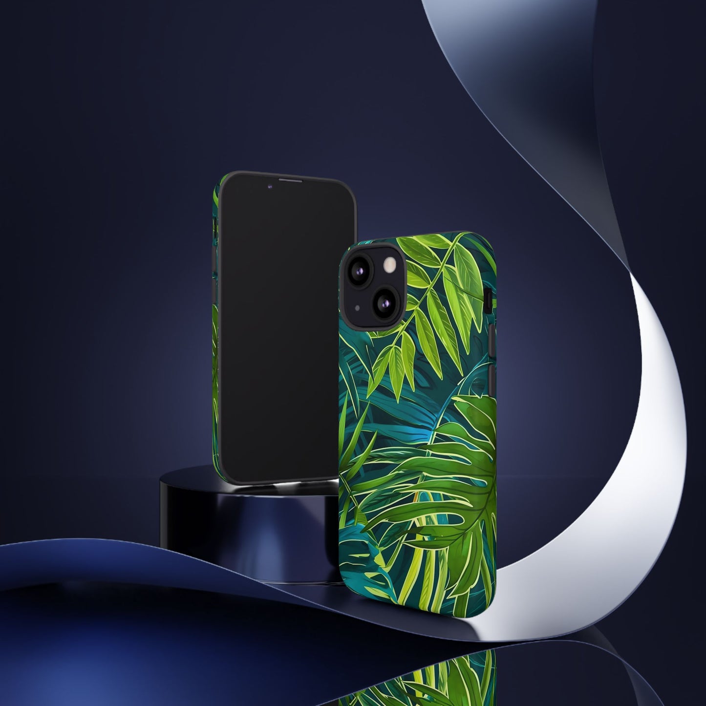 Tropical Phone Case - Durable Green Leaf Design, Eco-Friendly Gift, Trendy Accessory, Nature Lover's Case, Summer Vibes