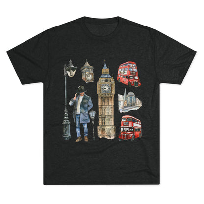 Vintage England Iconic Unisex Tri-Blend Crew Tee