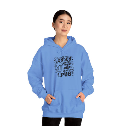 Unisex Heavy Blend™ Hooded Sweatshirt - London's Pub leading Roads