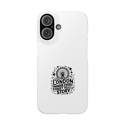 Stylish London Phone Case - Where Every Street Tells a Story, Gift for Travelers, Unique Decor, Travel Souvenir, Phone Accessories