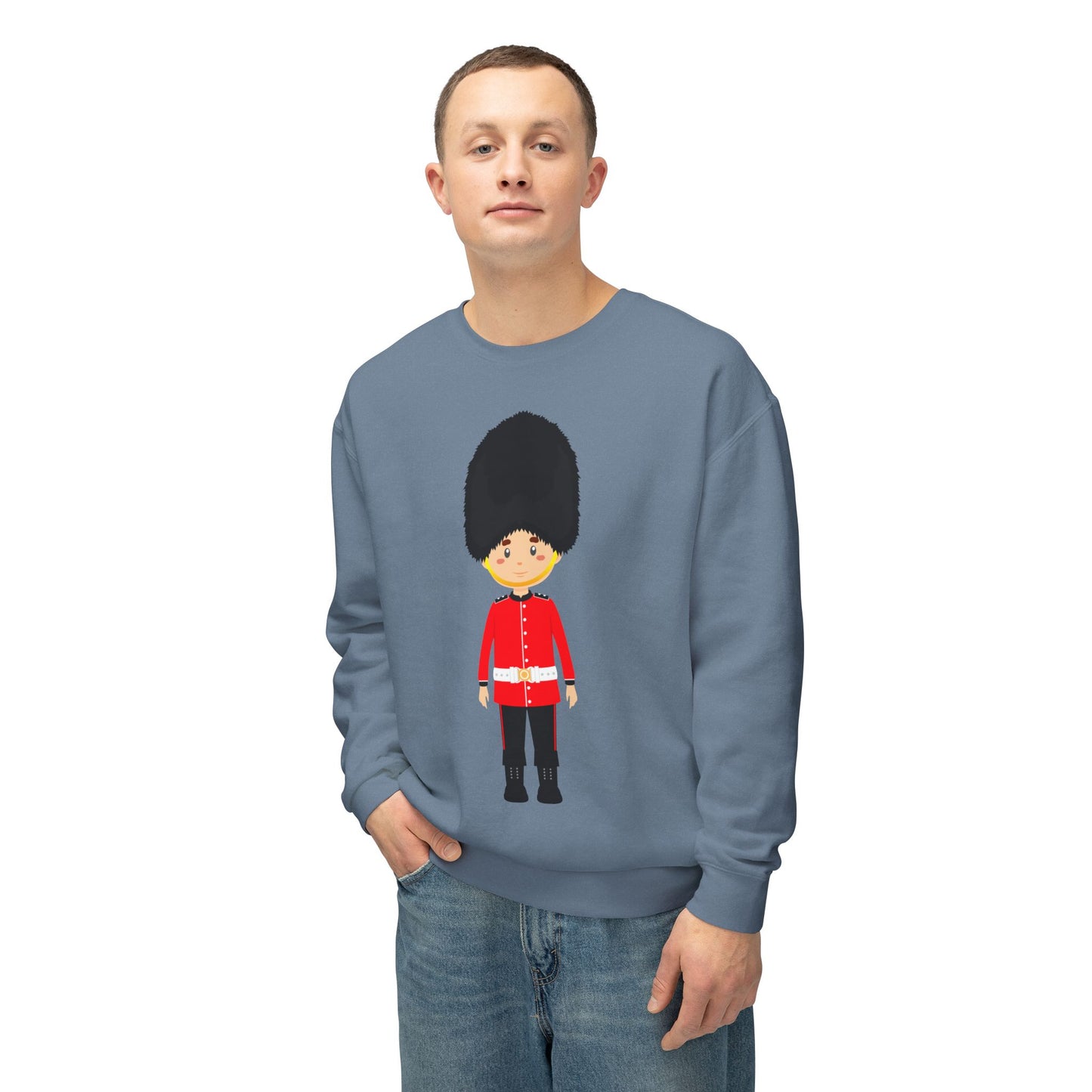 Unisex Lightweight Crewneck Sweatshirt - British Soldier - Classic Military Elegance and Honorable
