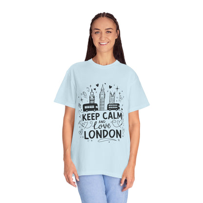 Unisex Garment-Dyed T-shirt - Keep Calm and Love London