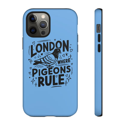 London Pigeon Phone Case, Urban Art Accessory, Tough Phone Cover, Gift for Bird Lovers, London Souvenir, Unique Cell Phone Case