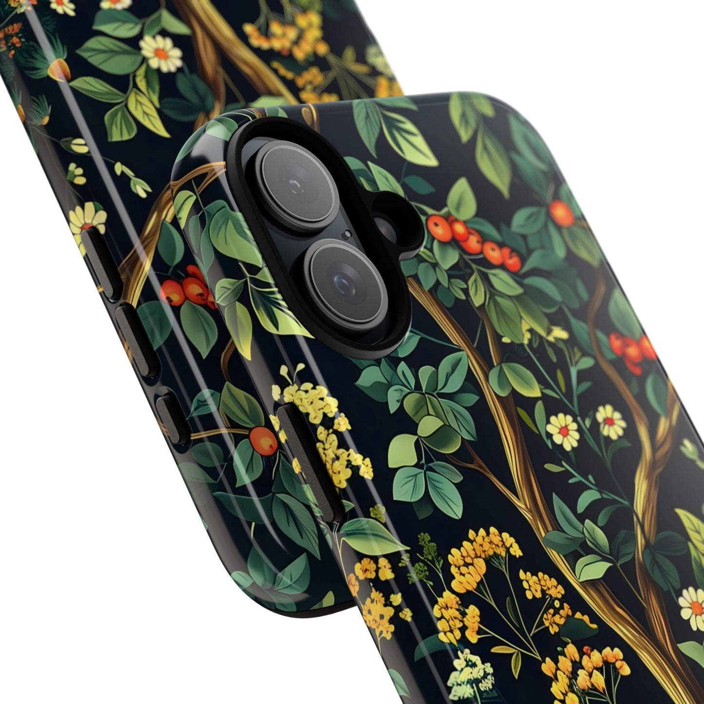 Floral iPhone Case, Nature Inspired Tough Case, Botanical Phone Cover, Eco-Friendly Gift, Unique Floral Design
