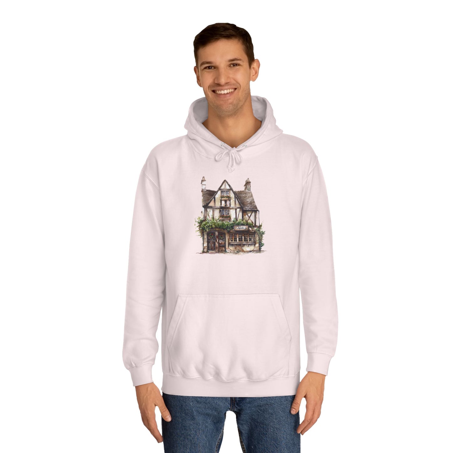 Unisex College Hoodie - The Allure of England's Scenic Beauty