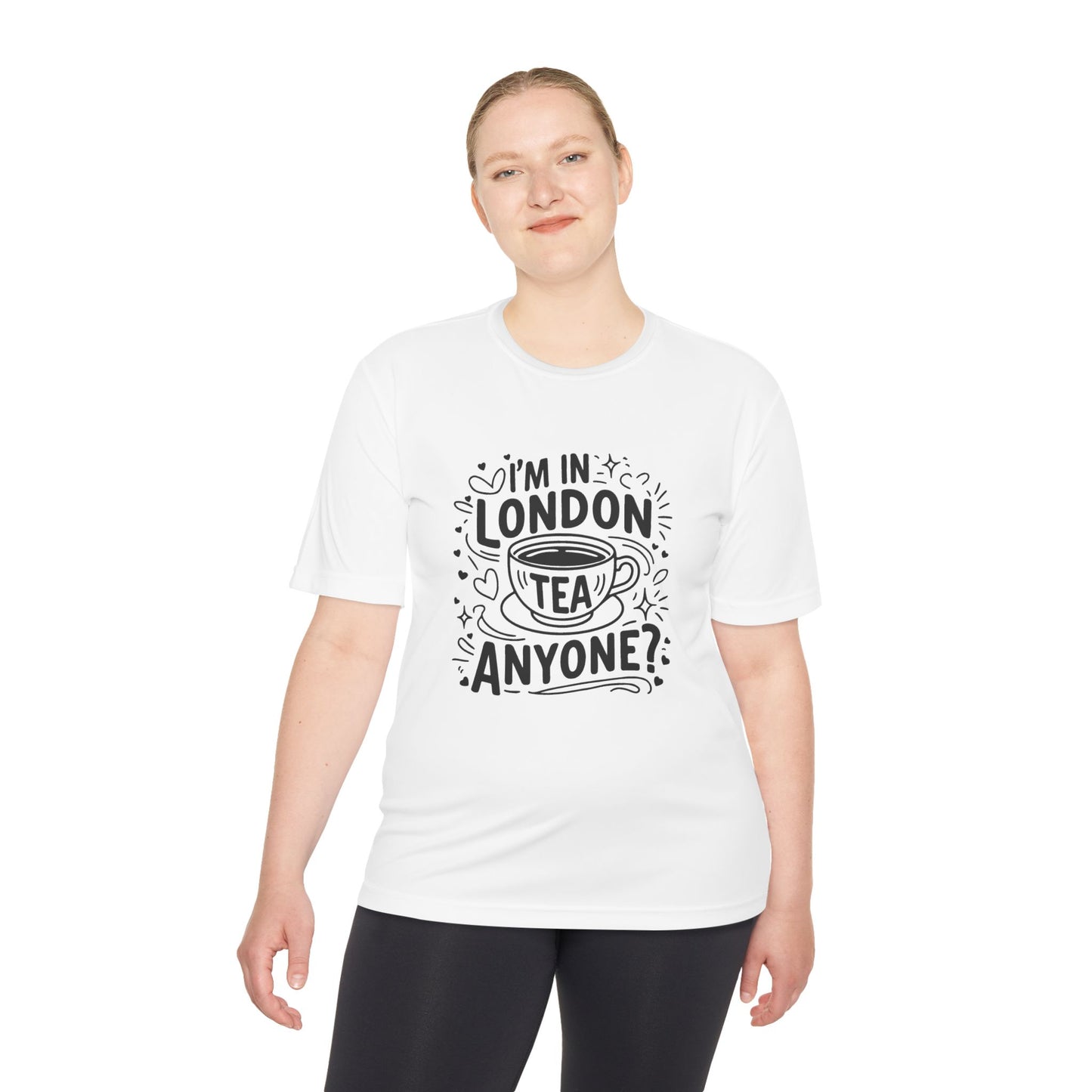 Unisex Moisture Wicking Tee - I'm in London tea Anyone?