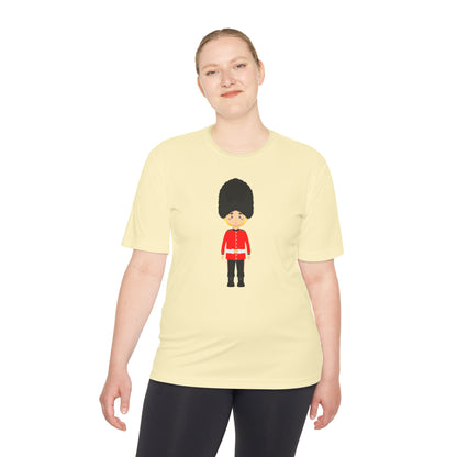 Unisex Moisture Wicking Tee - Iconic British Army Soldier Watercolor Print