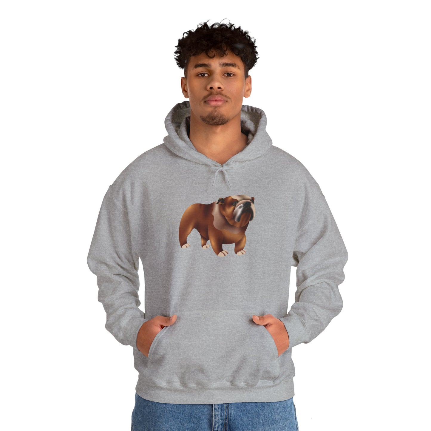 Unisex Heavy Blend™ Hooded Sweatshirt - Adorable British Dog