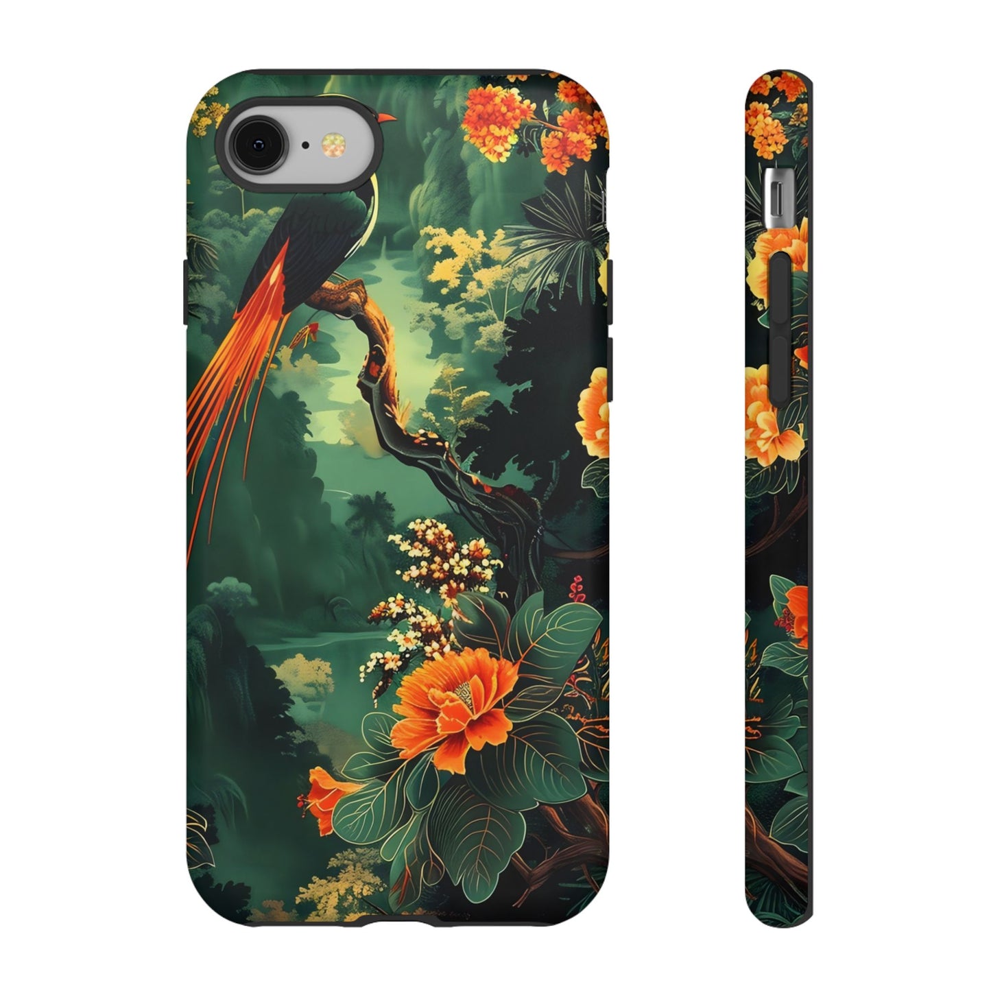 Tropical Phone Case - Colorful Floral Design, Phone Cover for Nature Lovers, Gift for Friends, iPhone & Android Compatible, Boho Style