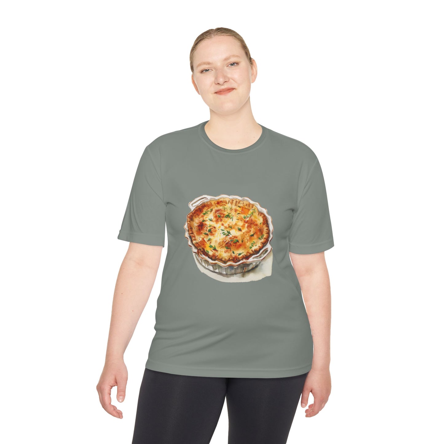 Unisex Moisture Wicking Tee - Artistic Food-Themed Painting for Home Decor