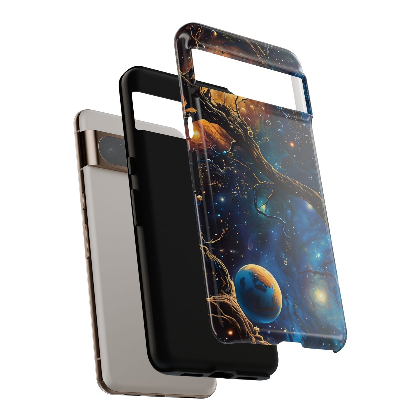 Galaxy-Themed Phone Case, Astronaut Gift, Space Lover Accessory, Unique Phone Cover, Cosmic Art Case