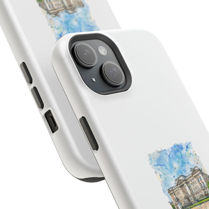 Artistic Magnetic Phone Case, Custom Tough Case, Unique Phone Cover, Gift for Travelers, Landscape Design, Protective Case