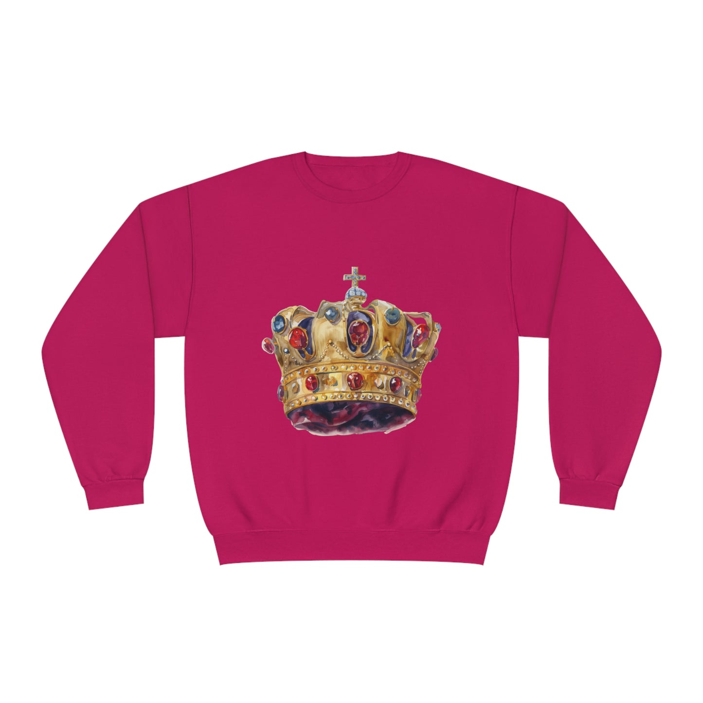 Unisex NuBlend® Crewneck Sweatshirt - British Royal Crown - Symbol of Regal Elegance and Authority