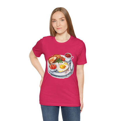 Unisex Jersey Short Sleeve Tee - From Pies to Puddings - Classic British Dishes