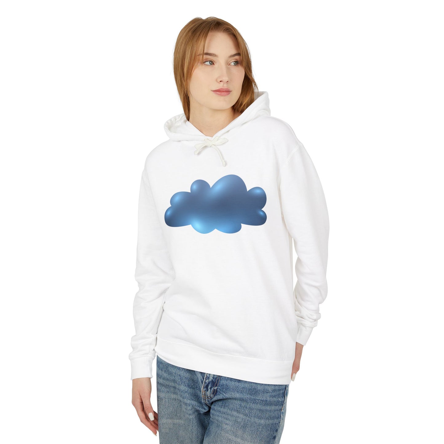 Unisex Lightweight Hooded Sweatshirt - Serene Cloudscape