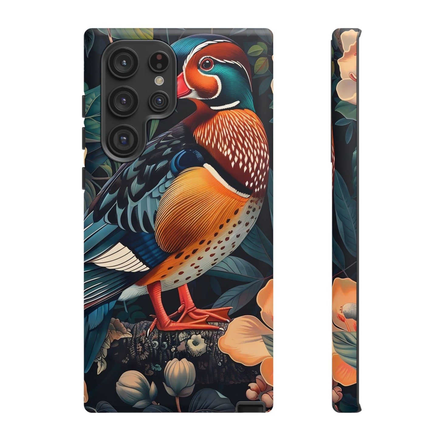 Vibrant Phone Case with Artistic Bird Design, Nature Lover Gift, Wildlife Enthusiast Accessory, Floral Tech Case, Unique Mobile Cover