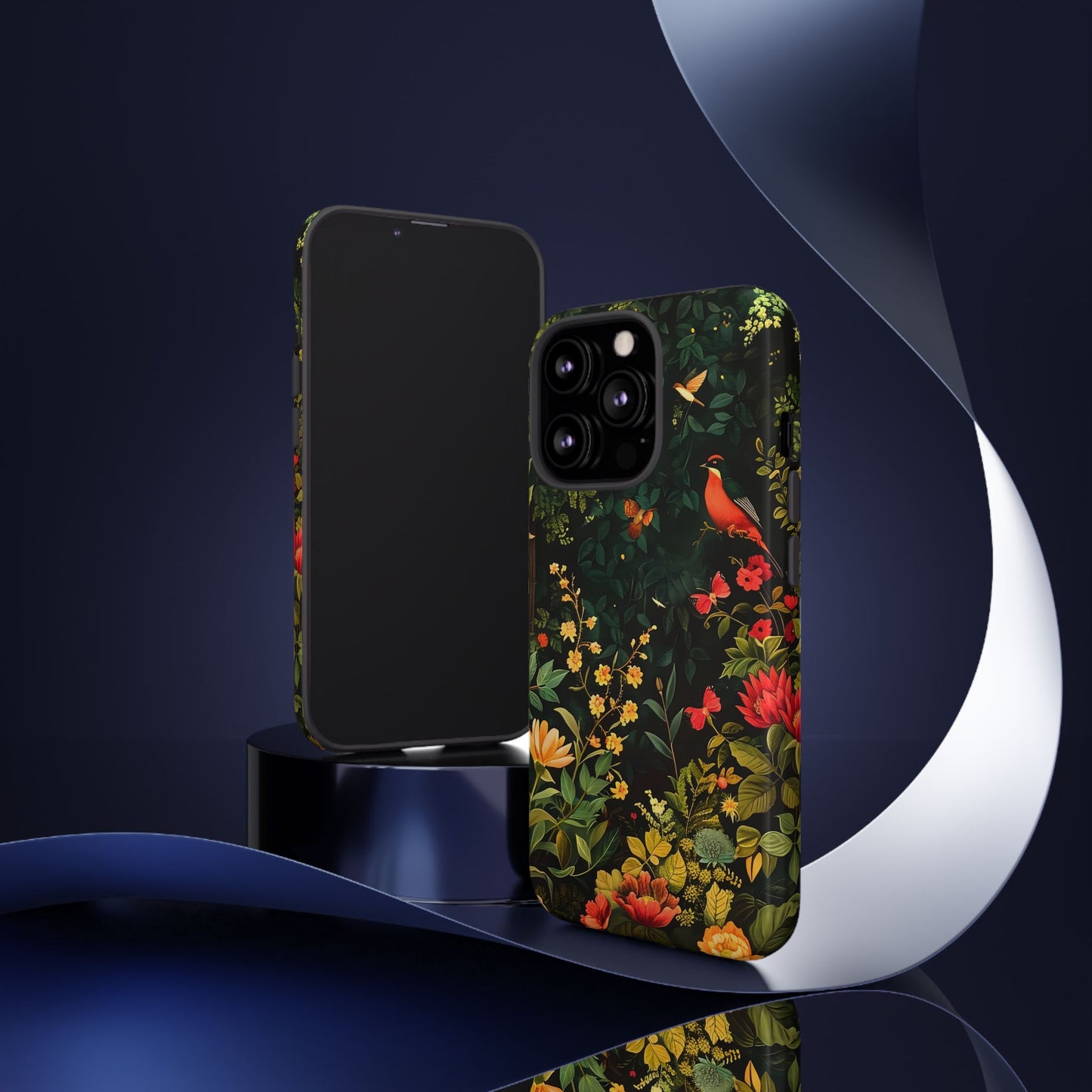 Floral Tough Phone Case, Nature-Inspired Design, Ideal for Garden Lovers, Gift for Birthdays, Christmas, Eco-Friendly Accessory