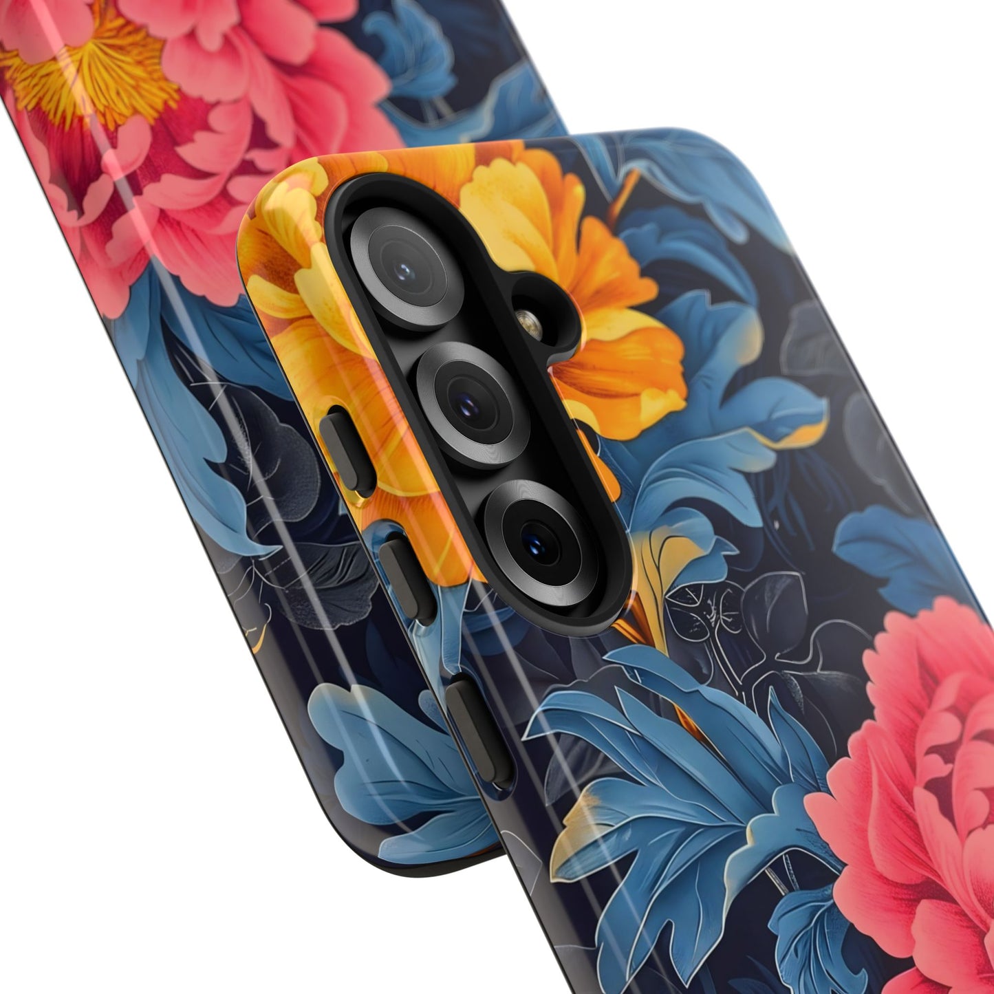 Floral Phone Case, Tough Cases, Stylish Mobile Cover, Gifts for Her, Phone Accessories, Unique Flower Design