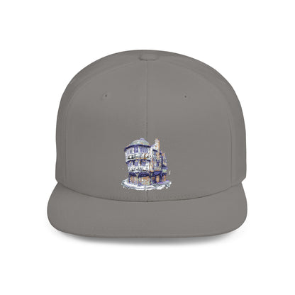 Stylish Flat Bill Snapback Hat, Trendy Cap for Graphic Lovers, Perfect for Festivals, Birthdays, and Everyday Wear